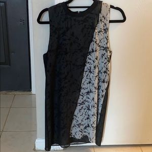 Black patterned dress